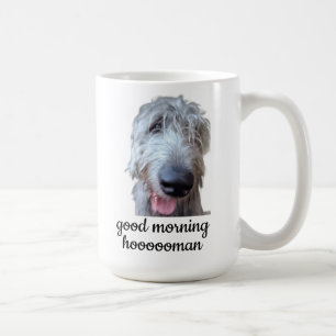 Irish Wolfhound Mug – Good Morning Hoooooman