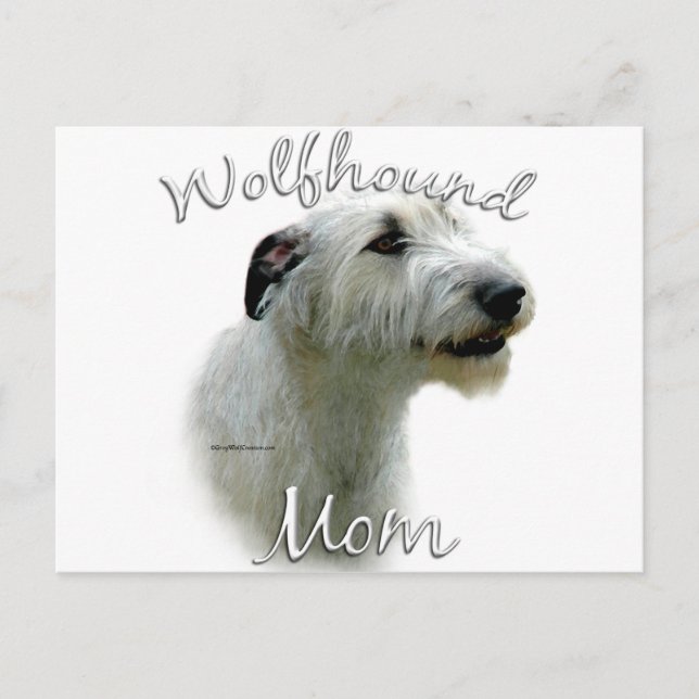 Irish Wolfhound Mum 2 Postcard (Front)