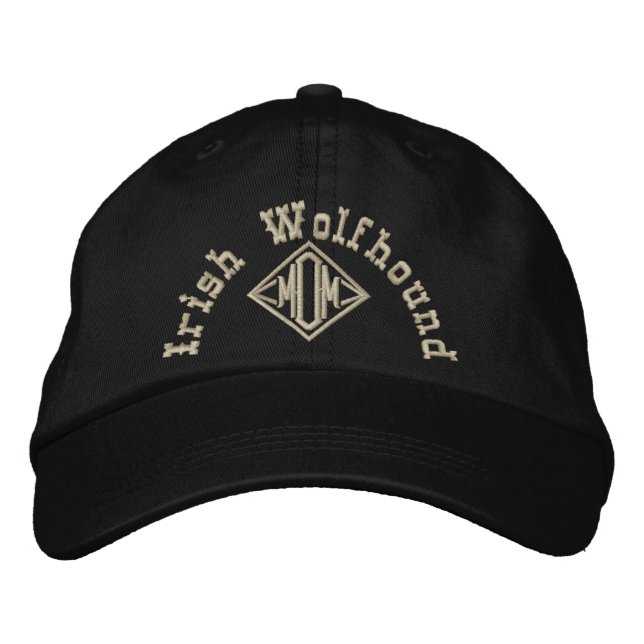 Irish Wolfhound Mum Gifts Embroidered Hat (Front)