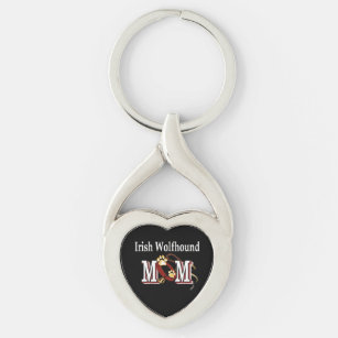 irish wolfhound mum gifts key ring