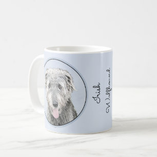 Irish Wolfhound Painting - Cute Original Dog Art Coffee Mug