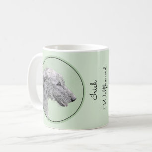 Irish Wolfhound Painting - Cute Original Dog Art Coffee Mug