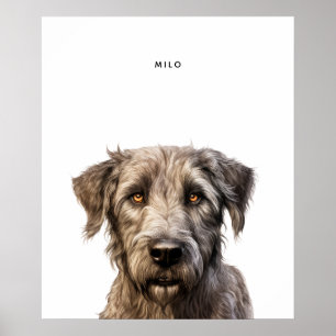 Irish Wolfhound Personalized Print