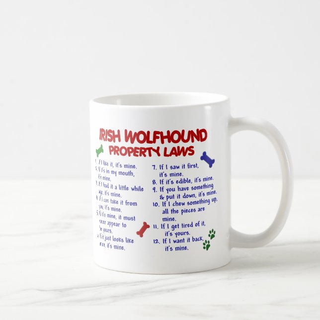 IRISH WOLFHOUND PL2 COFFEE MUG (Right)