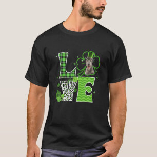 Irish Wolfhound Shamrock Lucky Clover Irish St Pat T-Shirt