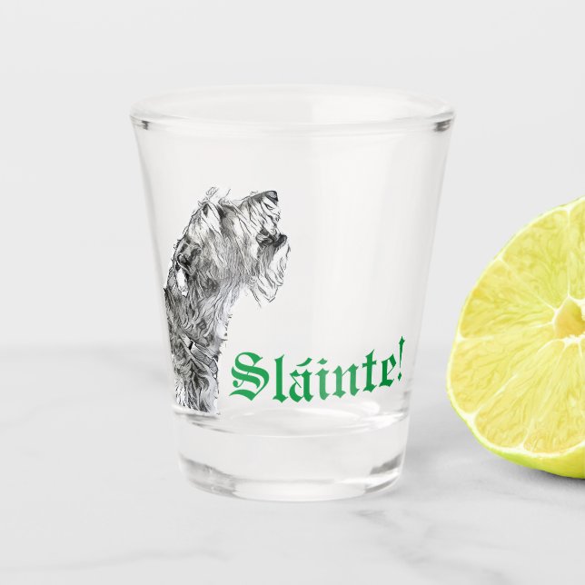 Irish Wolfhound Shot Glass (Front)