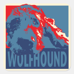 Irish Wolfhound Square Sticker