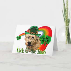 Irish Wolfhound St Patricks Card