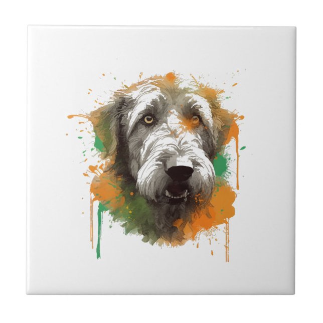 Irish Wolfhound  Tile (Front)