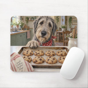 Irish Wolfhound with Chocolate Chip Cookies Mouse Mat