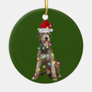 Irish wolfhound christmas ornaments Clearance