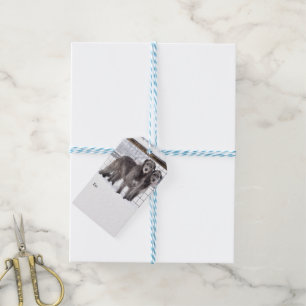 Irish Wolfhounds in Snow Gift Tags