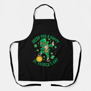 Irish You A Happy St Patrick s Day Dabbing Funny Apron