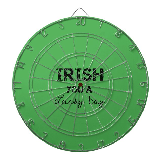 irish you a lucky day dartboard (Front)