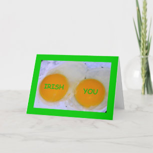 Irish You An Egg-stra Special St Patrick's Day Card
