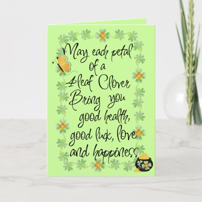 Irish you good luck - Greeting Card (Front)