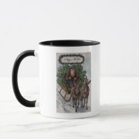 Irishman Driving Sleigh of Shamrocks