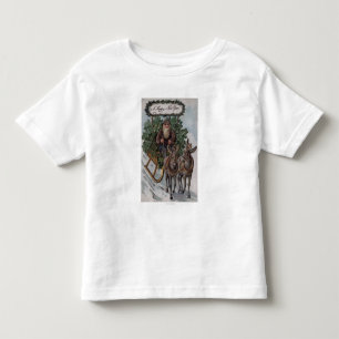 Irishman Driving Sleigh of Shamrocks Toddler T-Shirt