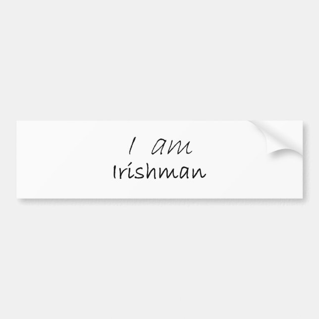 Irishman.jpg Bumper Sticker (Front)