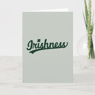 Irishness Shamrock Green Card