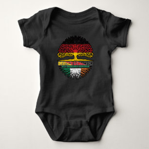 Irland Irisch Deutsch Deutschland Baum Wurzel Baby Bodysuit