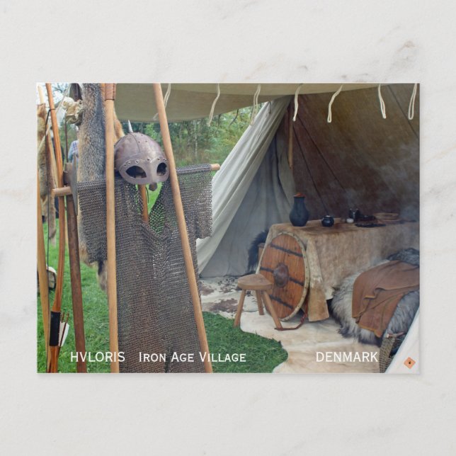 Iron Age Village Hvolris/Denmak Postcard! Postcard (Front)