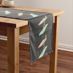 Iron and ironing board household chores short table runner