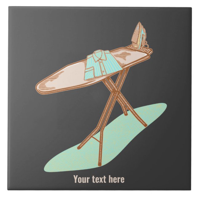 Iron and ironing board household chores tile (Front)