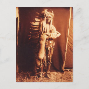 Iron Breast, a Piegan Native American Indian Postcard