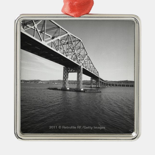 Iron bridge B&W Metal Tree Decoration (Front)