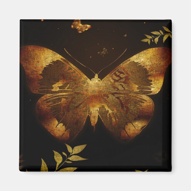 Iron Butterfly Cutout Magnet (Front)