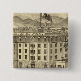 Iron City Brewery, Frauenheim and Vilsack 15 Cm Square Badge