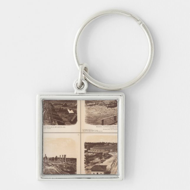 Iron clads, Engine Hero, rebel lines, buildings Key Ring (Front)