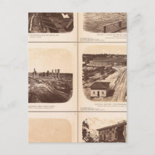 Iron clads, Engine Hero, rebel lines, buildings Postcard