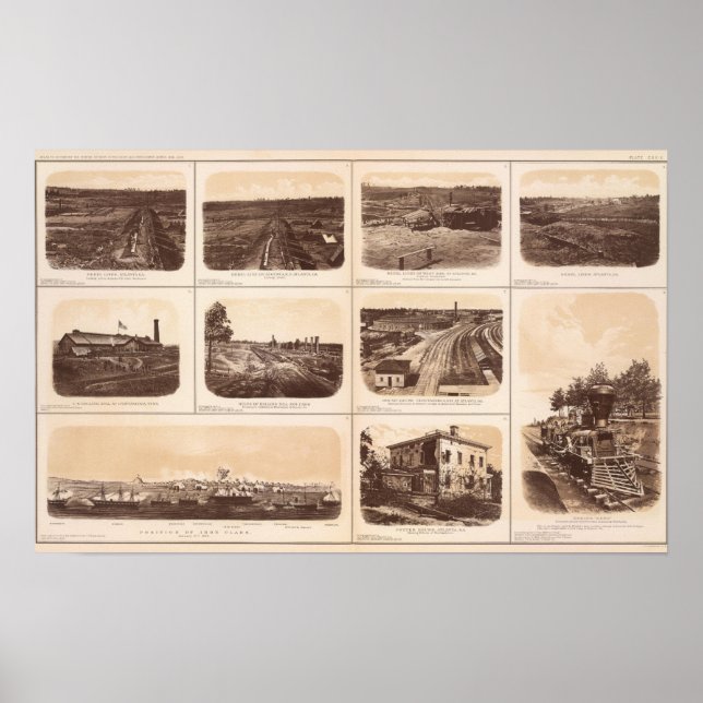 Iron clads, Engine Hero, rebel lines, buildings Poster (Front)