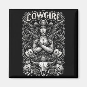 Iron Cowgirl Magnet