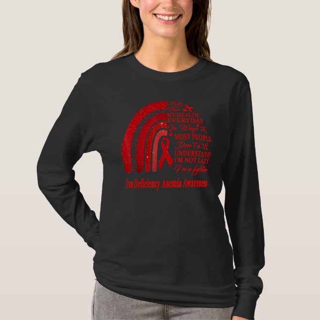 Iron Deficiency Anaemia Warrior T-Shirt (Front)