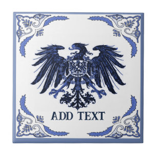 Iron Eagle  Tile, Dutch Look, Personalize Ceramic  Tile