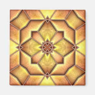 Iron Edged Glass Magnet