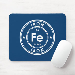 Iron Element Blue Mouse Pad