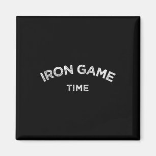 Iron Game Time Powerlifting Bodybuilding Motivate  Magnet