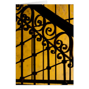 Iron gate pattern in yellow, Cuba