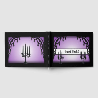 Iron Gates Purple Gothic Guest Book