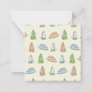 Iron Ironing Laundry patten Card