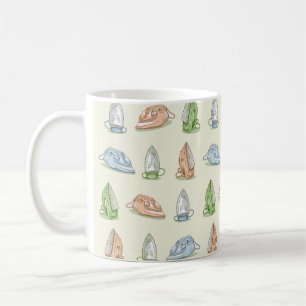 Iron Ironing Laundry patten Coffee Mug