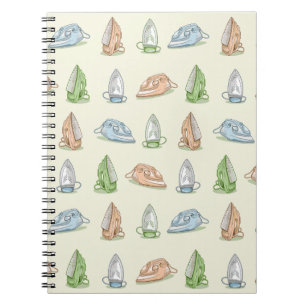 Iron Ironing Laundry patten Notebook