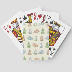 Iron Ironing Laundry patten Playing Cards
