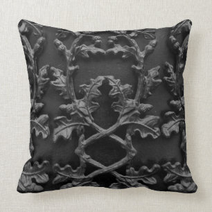 Iron Leaves Pattern Cushion