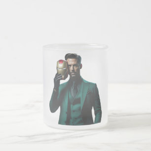 Iron Man never die Frosted Glass Coffee Mug