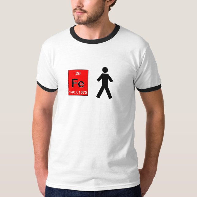 iron man (symbols, miles) T-Shirt (Front)
